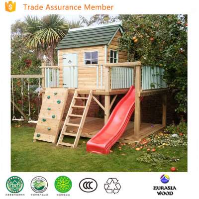 2017 best quality kids cubby house wooden playhouse outdoor playhouse promotion