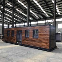 40 foot Simple prefab log cabins wooden small house romania portable cabins prefabricated log container homes price